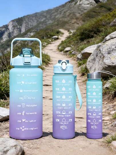 280/750/2000毫升超大容量保温杯，便携式塑料吸管杯，运动水壶