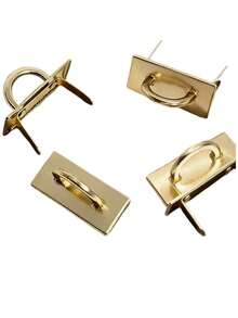 4pcs Heavy Duty Zinc Alloy Arched Buckle, DIY Wallet Handbag Hardware Accessories, Semi-Circular Arched Base, Adjustable Anti-Rust, Handmade Bag Making Material, Fashion Designer Tool, DIY Wallet/Travel Bag, Suitable For Fashion Enthusiasts, Pragmatists, DIY Lovers, Unisex - Multicolor - View 13