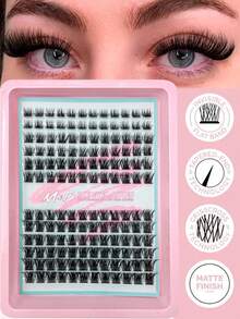 240/144/240 根蓬松睫毛簇，60D/80D/100D 单根睫毛，浓密簇状睫毛嫁接，D型卷翘睫毛簇，单根睫毛，9-16mm 纤细簇状睫毛，适合旅行、日常佩戴（新手友好）、婚礼、约会、派对和节日。是节日礼品睫毛套装的理想之选。 - D - 查看 11
