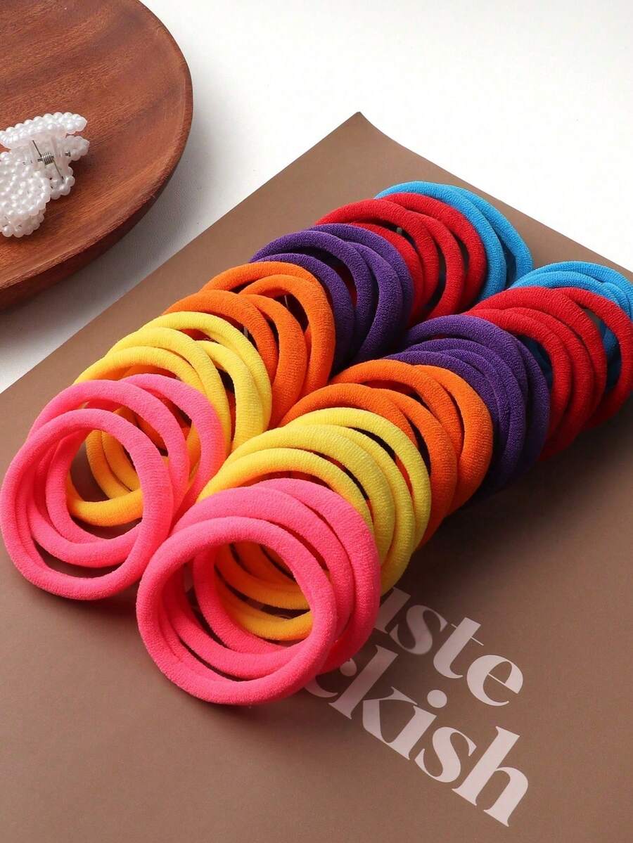 50pcs Women's High Elasticity Seamless Headband - Multicolor - View 1