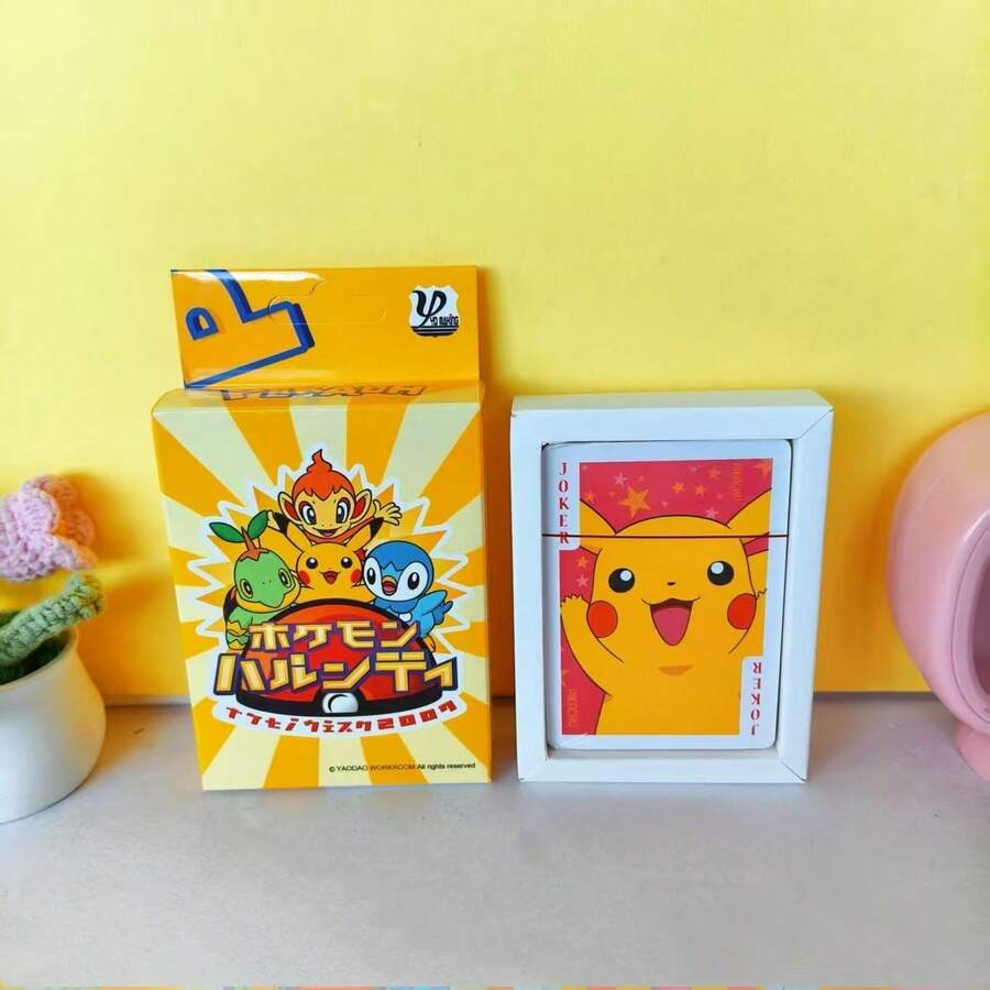 pokemon 54张宝可梦扑克牌，趣味动漫卡通收藏品 - 彩色 - 查看 1