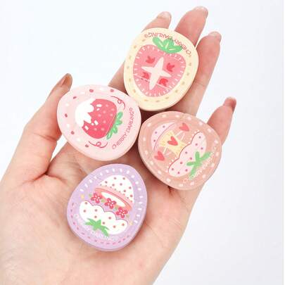 4pcs Cloud Makeup Sponges, Help Achieve Even And Smooth Foundation Application, Avoid Uneven Makeup. Can Be Used For Stippling Or Tapping To Create A Natural, Lightweight And Breathable Makeup Look. Latex-Free Dry And Wet Dual-Use Makeup Sponge, Suitable For All Skin Types.