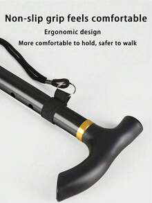 Bastón de trekking de aleación de aluminio, ajustable en 5 secciones, plegable, ultraligero para senderismo/escalada, adecuado para montañismo al aire libre, equipo de camping - Multicolor - Ver 7