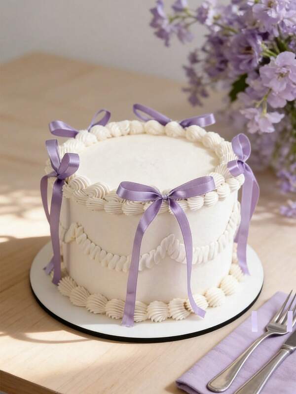 30 pièces Décoration de gâteau en forme de nœud ruban violet vintage, convient pour la décoration de cupcakes, la décoration de fête, les décorations de gâteau en forme de nœud, idéal pour les femmes, les anniversaires, les mariages, les fêtes, les remises de diplômes, les fêtes de la fête des mères, les fêtes hawaïennes, la décoration de gâteau d'anniversaire sur le thème de l'océan