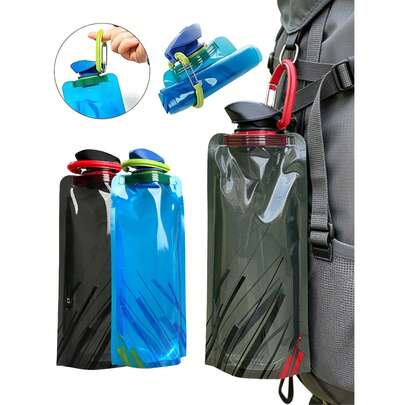 1 bình nước thể thao di động kèm cốc và cọ rửa, túi nước gấp gọn bằng nhựa PE, bình nước thể thao đạp xe ngoài trời, kiểu mỏ vịt gấp gọn, bình nước leo núi di động, bình nước thể thao dung tích lớn, thích hợp cho tập thể dục, hoạt động ngoài trời, đạp xe, leo núi, thể thao, quà tặng cho người đam mê hoạt động ngoài trời, gia đình, bạn bè, người thân yêu, bạn trai, quà sinh nhật độc đáo, quà tặng ngày lễ, quà tặng tiệc tùng, quà tặng tựu trường, quà tặng Ngày của Cha.