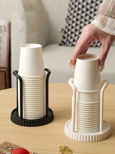 Kệ đựng trà và cà phê đa năng màu đen và be, giải pháp lưu trữ tiết kiệm không gian cho nhà bếp và phòng tắm, thiết kế bền bỉ và trang nhã phù hợp cho gia đình hoặc văn phòng, phụ kiện quầy cà phê.