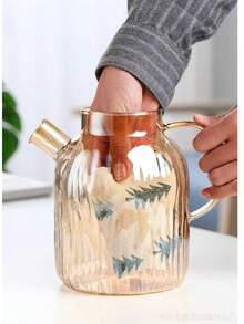 1 Bộ ấm đun nước đứng chịu nhiệt độ cao, dung tích lớn, dùng trong gia đình, ấm trà chịu nhiệt hình quả bí ngô, đồ dùng du lịch cho khách sạn và gia đình - Nhiều màu - Xem 5