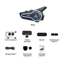 New A3 And A3PRO Helmet Bluetooth Headset Motorcycle Integrated Waterproof Delivery Headset - A3 Hard Wheat - View 11