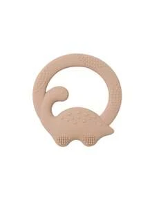 1 pieza Mordedor de silicona para bebé con forma de dinosaurio, adecuado para la dentición, masticación y juego diario de infantes - Multicolor - Ver 20