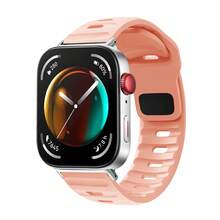 1 Dây đeo thoáng khí tương thích với đồng hồ Watch Fit 3, dây đeo thể thao tương thích với Watch Fit3/4/4Pro, vòng đeo tay silicon có thể thay thế. - Phù hợp với3/4/4Pro - Xem 16