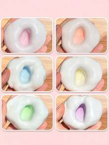 1/2 món đồ chơi bóp mềm hình kem mochi siêu vui nhộn giúp giảm căng thẳng, đồ chơi bóp mềm hình kem mochi siêu mềm và mỏng, giúp giảm lo âu, cải thiện tâm trạng, hình dáng hoàn hảo, đồ chơi giảm căng thẳng đổi màu, màu ngẫu nhiên kèm túi quà. - Nhiều màu - Xem 5