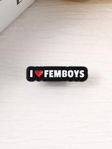 1 chiếc ghim cài áo tráng men hình trái tim dễ thương "I Love Femboys", huy hiệu tự chăm sóc bản thân bằng kim loại, ghim cài áo thời trang, ghim cài ba lô, quần áo, trang sức, túi xách, quà tặng tốt nghiệp không thể thiếu. - Nhiều màu - Xem 6