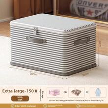 Caja de almacenamiento con cerradura, utilizada para organizar ropa, mantas, juguetes en armarios, caja de almacenamiento plegable con contraseña - 45x30x30cm - Ver 5