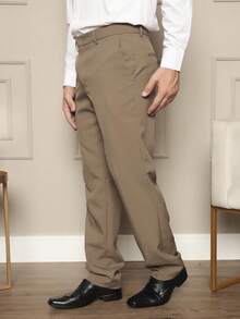 Men Suit Pants - Khaki - View 4