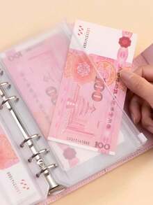 1 Set de Cuaderno Extraíble Serie A6, Cuaderno con Bolsillo con Cremallera Desmontable, Planificador de Anillas A6 con Compartimento para Efectivo, Organizador de Planificador con Bolsillo con Cremallera - Multicolor - Ver 7