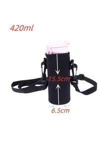 1 chiếc túi đựng cốc có quai đeo vai, túi giữ nhiệt cho cốc nước, túi bảo vệ cốc, túi đựng cốc thủy tinh có dây nâng. - màu đen - Xem 6