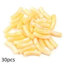 30pcs Tie Dye Acrylic Curved Tube Beads Mix, Fashion Jewelry Making DIY Beads, Spacer Beads For Women Necklace Bracelet Craft Decoration Accessories - Bent Tube - View 13