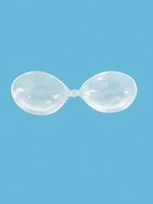 1/2/3pcs Invisible Adhesive Bra Cups, Silicone Nipple Cover Stickers, Backless Bra Lift Tape For Wedding Dress - Clear - View 13