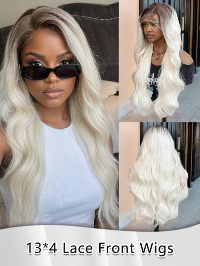 26 Inch Long Wavy Synthetic Fiber Comfortable Elastic Mesh Cap, Elegant Multi-Color Wavy Lace Front 13x4 Pre-Trimmed Japanese Import Heat-Resistant Synthetic Fiber Lace Front Wig, High-Quality Natural Look, Beginner-Friendly Wig Made Of Heat-Resistant Material, Pre-Trimmed Hairline, Comfortable Elegant Style, Suitable For Women, Multi-Functional Design, Breathable Lace