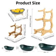 1件厨房（单层/双层/三层）水果碗架 - 彩色 - 查看 6