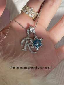 1 chiếc vòng cổ chữ cái đầu tiên hình trái tim đính đá Cubic Zirconia tối giản, vòng cổ chữ cái đơn giản tùy chỉnh, vòng cổ mặt dây chuyền chữ cái bằng thép không gỉ, món quà thời trang dành cho bạn gái, mẹ, gia đình, bạn bè, con gái, kỷ niệm, Ngày Valentine, Ngày của Mẹ, sinh nhật, tốt nghiệp, đeo hàng ngày, đám cưới, tiệc tùng. - Nhiều màu - Xem 2