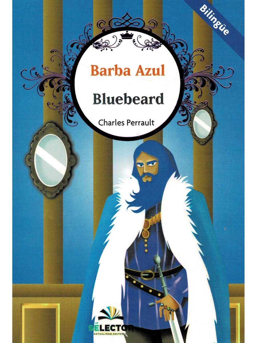 Barba Azul / Bluebeard - Bilingüe - Autor: Charles Perrault - Medidas: 23 cm 15.5 cm. - Páginas: 79 - Charles Perrault, basado tal vez en una historia verdadera, escribe el cuento de Barba Azul, un hombre dotado de una maldad suprema, quien se casa con una joven aparentemente ingenua, a la cual le tiende una trampa, al darle una llave con la explícita advertencia de que no la usara. Perrault hace referencia en este cuento a una práctica que sigue realizándose en nuestro mundo actual: la violencia doméstica, la violencia contra las mujeres, la cual debe ser erradicada ya, so pena de seguir arrastrando ese atavismo, en detrimento de todos nosotros. - Libro único - Ver 1