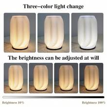USB Powered Fashionable Creative Vase Lamp, 3 Styles Available, Can Hold Fresh Flowers/Plants, Dimmable, 3-Color Adjustable, Soft Layered Lampshade, Suitable For Home, Bedroom, Living Room, Cafe, Etc. - Fashion - View 6