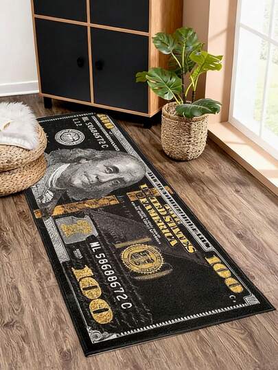 1pc Soft $1 Carpet, Black Bestseller $1 Carpet, Decorative Carpet, Bedroom Decor, Small Rug, Carpet, Home Decor, Living Room Carpet, Small Living Room Carpet, Bedroom Carpet, Living Room Home Decor, Outdoor Carpet, Washable Carpet