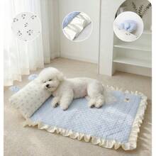 Cute Rabbit Ear Shaped Cooling Pet Mat - Washable /Cat Cooling Pad - Multicolor - View 5