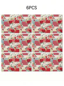 1pc Floral & Plant Pattern Table Runner, Available In Multiple Sizes, Suitable For Home Dining, Kitchen Decor, Home Decor, Outdoor Party And Restaurant Decoration, Linen Texture Appearance - Multicolor - View 14