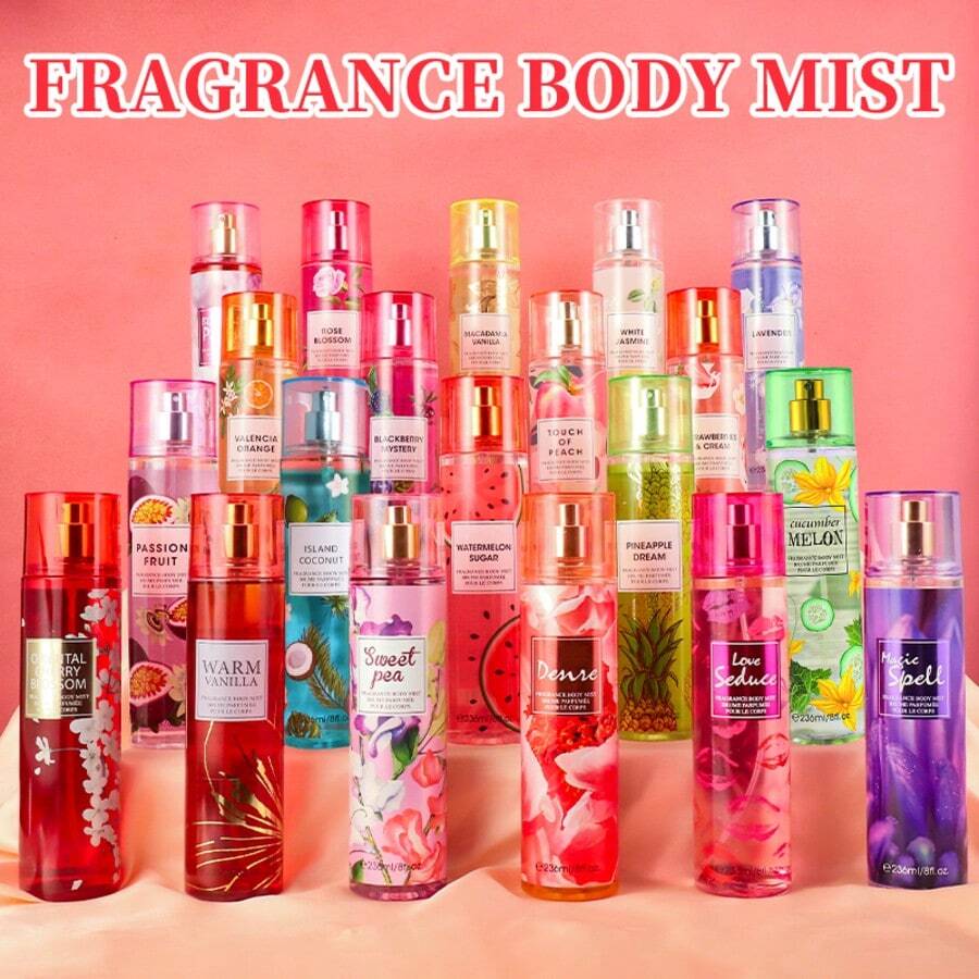 MODESS 8 Fl.Oz/236ml Hair & Body Mist For Women, Floral Fragrance Mist, Fresh Body Spray, Long-Lasting Perfume, Perfect For Daily Use, Dating, Parties And Gift Giving - Love Seduce - 查看 1