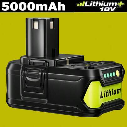 18V 5000mAh P108 Replacement Battery For Ryobi RB18L40X RB18L50 P107 RB18L40 RB18L25 RB18L15 RB18L13 RB18L12 P102 P103 P104 P105 P106