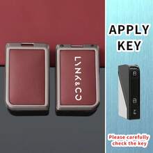 Vỏ bảo vệ chìa khóa xe hơi bằng hợp kim kẽm, vỏ bảo vệ điều khiển từ xa, vỏ chìa khóa điều khiển từ xa, phụ kiện mở khóa không cần chìa khóa, tương thích với Lynk & Co 05, 09, 01, 06, 02, 03 - Lynk & Co - Xem 17