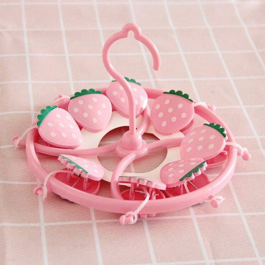 Cute Heart-Shaped Clothespins For Laundry And Home Organization, Multi-Functional Fabric Clips To Hang Clothes, Socks, Underwear And Accessories In Dorms And Small Spaces, Durable Lightweight Clips With Strong Grip, Soft Edged Design For Delicate Garments, Charming And Practical Laundry Accessory To Keep Wardrobe Neatly Displayed, Ready To Wear, Perfect For Everyday Utility And Cute Closet Decor - View 1