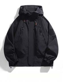 Men Shell Jackets - Black - View 3