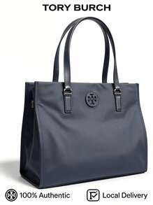 Tory Burch Ella 小号尼龙手提包 - 黑色 - 查看 1