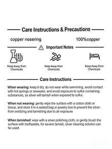 20 cái Đơn giản & Đúng mốt Đồng Vòng mũi - Bạc - Xem 4