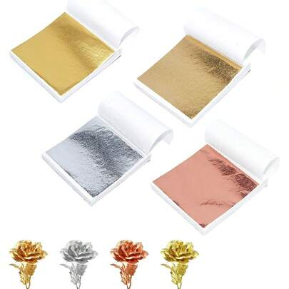 金箔片、金箔纸、金箔碎片，可用于美甲、蜡烛、佛像彩绘、家具、手工艺品DIY等装饰。