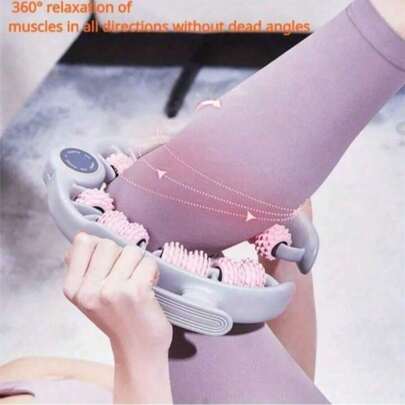 26-Wheel Leg Massager With Adjustable Depth, Muscle Relaxation Yoga Leg Shaping Device