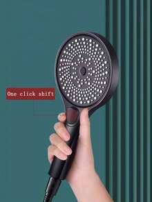 3 Modes Adjustable Large Panel Handheld Shower Head Pressurized Shower Head For Household Bathroom - Spiral Panel - View 10