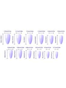 24pcs Medium-Long Brown Ombre Rhinestone Cat Eye Glitter Romantic Autumn/Winter 3D Metal False Nails Set, 1 Bottle Jelly Nail Glue + 1 Nail File, Suitable For Women Daily, Work, Date - Purple - View 6