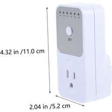 Interruptor temporizador mecánico inteligente (1–10 horas) - Enchufe con apagado automático para ahorro de energía - Blanco - Ver 9
