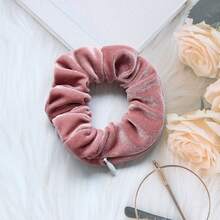 Chouchous en velours avec poche zippée, élastiques à cheveux pour femmes, accessoires pour grandes filles, chouchou noir pour queue de cheval, élastiques à cheveux, cadeaux pour femmes, accessoires pour cheveux, supports de queue de cheval, élastiques à cheveux, élastiques à cheveux, chouchous, corde à cheveux, boules de cheveux, accessoires de salle de bain, rentrée scolaire, fournitures extérieures (fermeture éclair aléatoire) - A - Voir 14