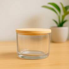 Kit Of 24 150ml Glass Jars Candle With Wooden Lid Nadir Figueiredo Souvenir Jar - 木頭 - 查看 1