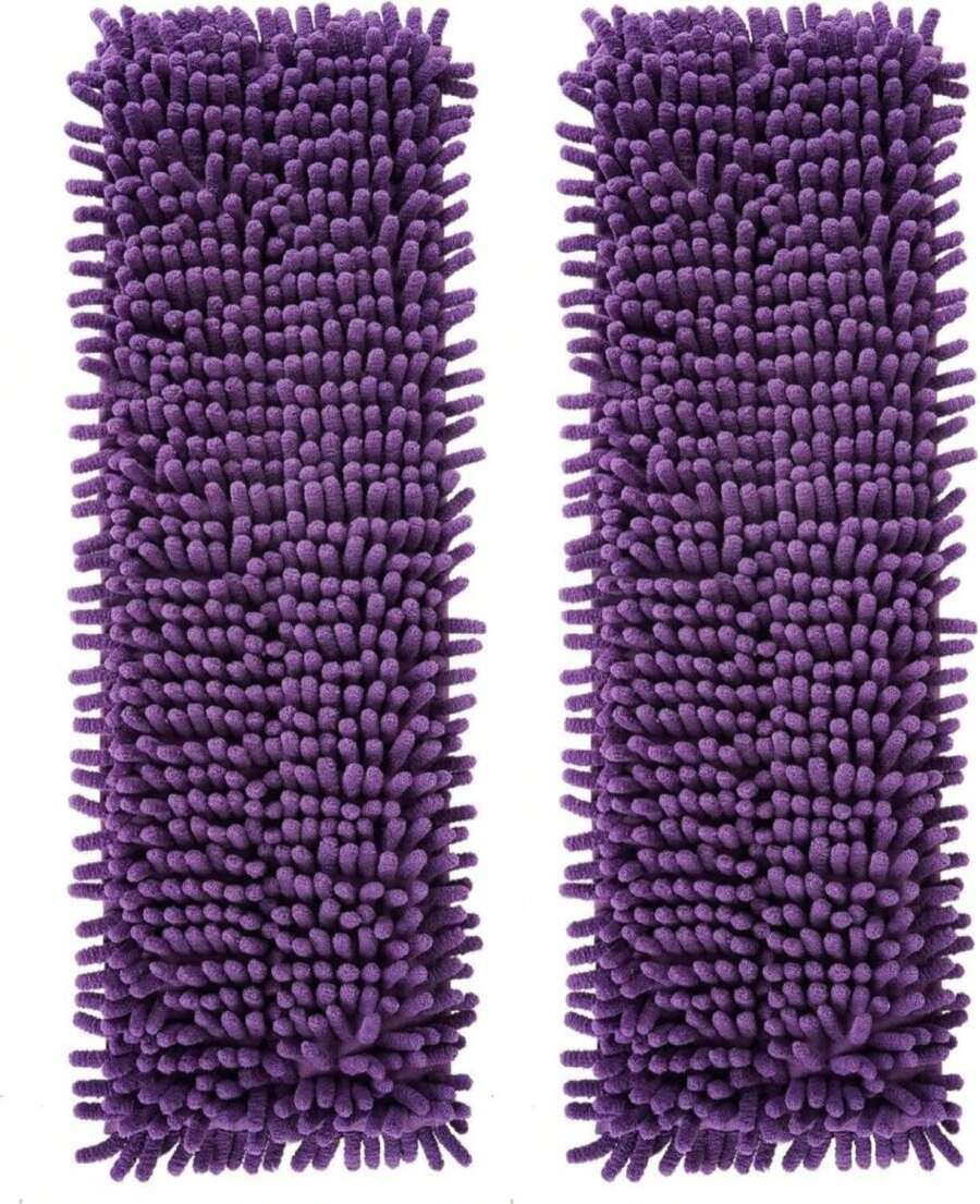 AmaVins 2 Pack Pet System Microfiber Sweeping Pad, Reusable Pet Replacement Mop Pad For Multi-Surface Floors, 18 Inch Washable Cleaning &Amp; Dusting Pads, Attracts &Amp; Picks Up Pet Hair - ColorA - 查看 1