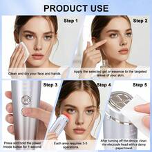 6-In-1 Hot & Cold Facial And Neck Beauty Massage Device, USB Rechargeable LED Photon Light Therapy, 3 Modes For Lifting, Firming And Wrinkle Reduction, Anti-Aging Home Salon-Grade Skincare Device, Suitable For All Skin Types, Birthday And Holiday Gift For Women And Men - Multicolor - View 5