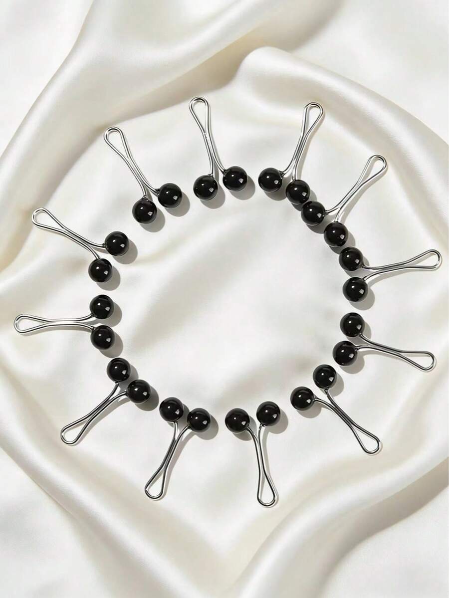 12 件装女士珍珠胸针、围巾夹、头巾别针、披肩/围巾夹、毛衣珍珠别针