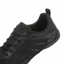 Solid Color Mesh Lace-Up Cheerleading Shoes For Women, Aerobics Training Shoes, Dance Fitness Shoes, Casual Sports Shoes - Black - View 3