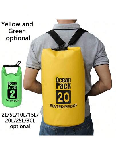2L/5L/10L/15L/20L/25L/30L Waterproof Bag, PVC Mesh Waterproof Bucket, Sports Bag, Outdoor Waterproof Bag For Rafting, Boating, Kayaking, Hiking, Skiing, Camping, With Shoulder Strap Waterproof Backpack, Drawstring Sports Bag, Basketball Bag, Football Cheerleader Bag, Outdoor Sports Backpack, Large Capacity Waterproof Lightweight Portable Accessories For University Students Fitness Travel Yoga Outdoor Hiking Cycling, Christmas Gift For Men Women Children