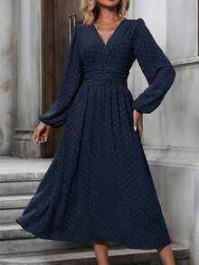 Women Outdoor Dress - Navy Blue - View 1